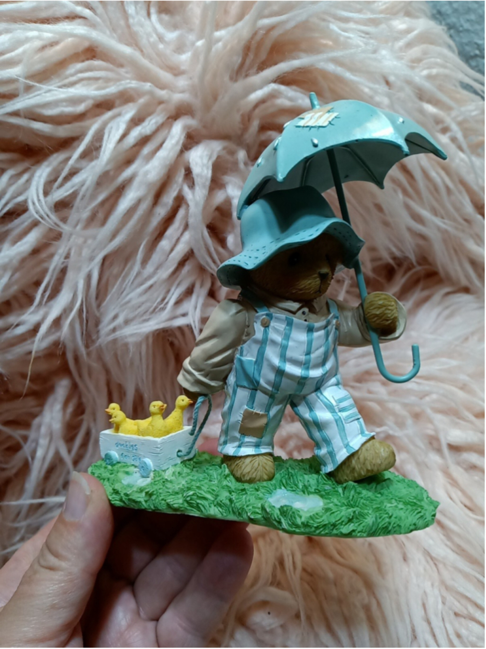 Cherished Teddies Rolling Toward Brighter Tommorrow Umbrella Rainy Day Ducks